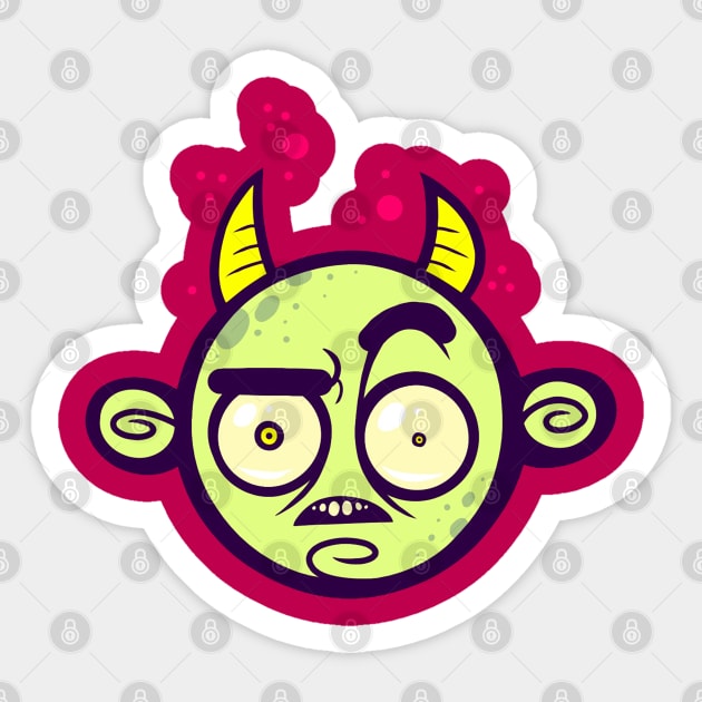 Confused Devil Sticker by ArtisticDyslexia